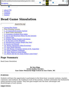 Bead Game Simulation Lesson Plan Bead Game Simulation Lesson Plan