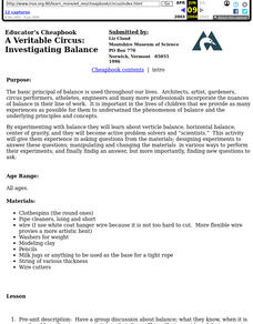 A Veritable Circus:  Investigating Balance Lesson Plan A Veritable Circus:  Investigating Balance Lesson Plan