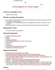 The Right Time Lesson Plan The Right Time Lesson Plan