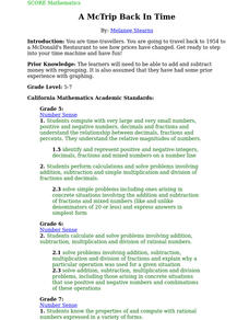 A McTrip Back In Time Lesson Plan A McTrip Back In Time Lesson Plan