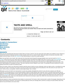 Taste and Smell Lesson Plan Taste and Smell Lesson Plan
