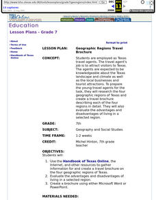 Geographic Regions Travel Brochure Lesson Plan Geographic Regions Travel Brochure Lesson Plan