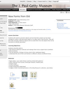 New Forms From Old Lesson Plan New Forms From Old Lesson Plan