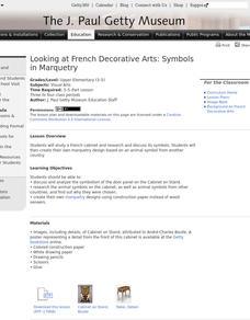 Looking at French Decorative Arts: Symbols in Marquetry Lesson Plan Looking at French Decorative Arts: Symbols in Marquetry Lesson Plan
