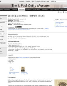 Looking at Portraits, Portraits in Line Lesson Plan Looking at Portraits, Portraits in Line Lesson Plan