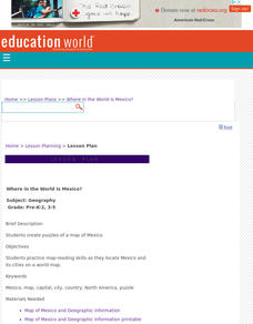 Where in the World Is Mexico? Lesson Plan Where in the World Is Mexico? Lesson Plan