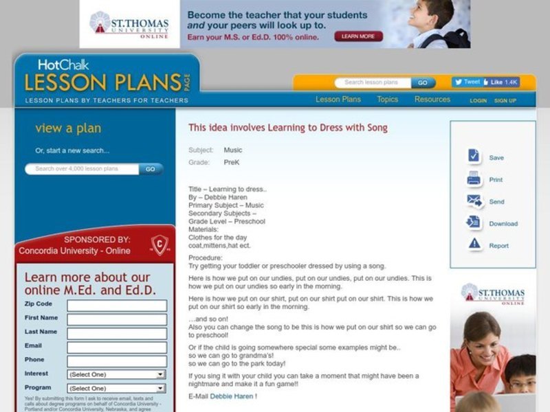 Learning to dress.. Lesson Plan Learning to dress.. Lesson Plan