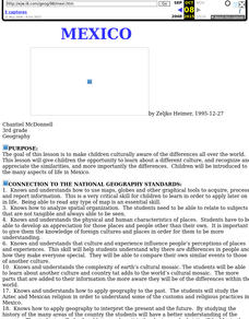 Mexico Lesson Plan Mexico Lesson Plan