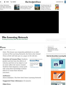 Making Waves Lesson Plan Making Waves Lesson Plan