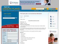 The American Revolution Lesson Plan The American Revolution Lesson Plan