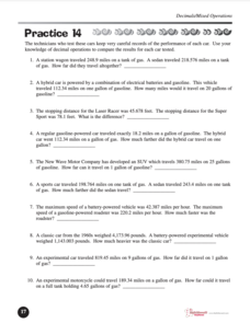 Decimals: Mixed Operations Worksheet Decimals: Mixed Operations Worksheet