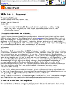 Slide into Achievement Lesson Plan Slide into Achievement Lesson Plan