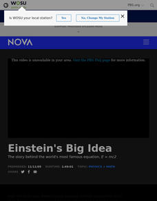 NOVA Online/Einstein Revealed Lesson Plan NOVA Online/Einstein Revealed Lesson Plan