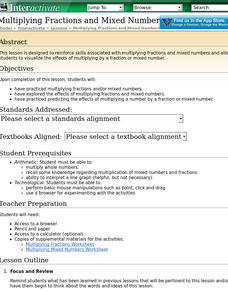 Multiplying Decimals and Mixed Numbers Lesson Plan Multiplying Decimals and Mixed Numbers Lesson Plan