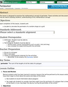 Perimeter Lesson Plan Perimeter Lesson Plan