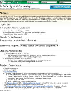 Probability and Geometry Lesson Plan Probability and Geometry Lesson Plan