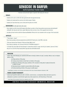 Genocide in Darfur: Darfur Eyewitness Teacher Guide Lesson Plan Genocide in Darfur: Darfur Eyewitness Teacher Guide Lesson Plan