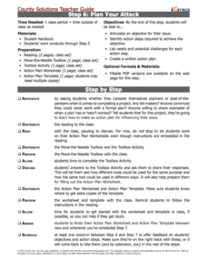 Step 6: Plan Your Attack Lesson Plan Step 6: Plan Your Attack Lesson Plan