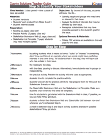 Step 5: Identify Your Stakeholders Lesson Plan Step 5: Identify Your Stakeholders Lesson Plan