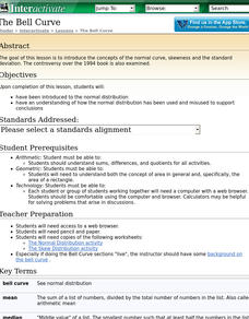 The Bell Curve Lesson Plan The Bell Curve Lesson Plan