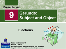 Gerunds: Subject and Object PPT Gerunds: Subject and Object PPT