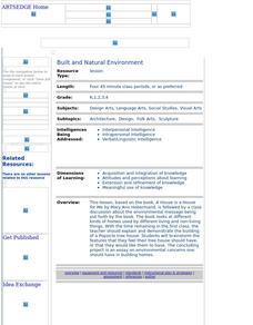 Built and Natural Environment Lesson Plan Built and Natural Environment Lesson Plan