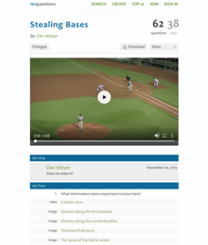 Stealing Bases Activity Stealing Bases Activity