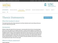 Thesis Statements Website Thesis Statements Website