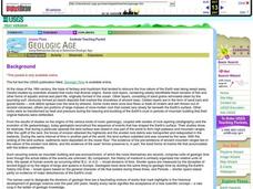 Geologic Age Lesson Plan Geologic Age Lesson Plan