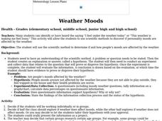 Weather Moods Lesson Plan Weather Moods Lesson Plan