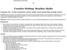 Creative Writing: Weather Myths Lesson Plan Creative Writing: Weather Myths Lesson Plan
