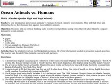 Ocean Animals vs. Humans Lesson Plan Ocean Animals vs. Humans Lesson Plan