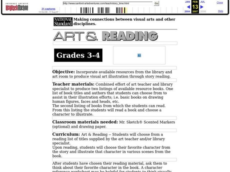 Story Time Lesson Plan Story Time Lesson Plan