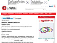 Disability Awareness Lesson Lesson Plan Disability Awareness Lesson Lesson Plan