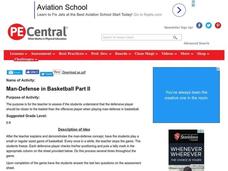 Man-Defense in Basketball Part II Lesson Plan Man-Defense in Basketball Part II Lesson Plan