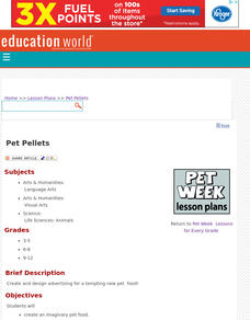 Pet Pellets Lesson Plan Pet Pellets Lesson Plan
