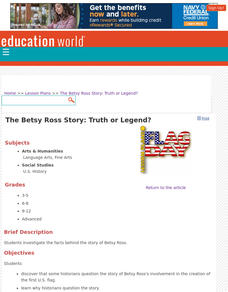 The Betsy Ross Story: Truth or Legend? Lesson Plan The Betsy Ross Story: Truth or Legend? Lesson Plan
