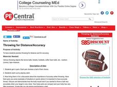 Throwing for Distance/Accuracy Lesson Plan Throwing for Distance/Accuracy Lesson Plan