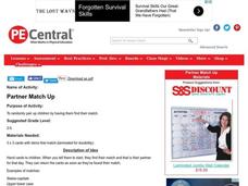 Partner Match Up Lesson Plan Partner Match Up Lesson Plan