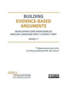 Building Evidence-Based Arguments: "Cuplae poena par esto: Let the punishment fit the crime." Unit Plan Building Evidence-Based Arguments: "Cuplae poena par esto: Let the punishment fit the crime." Unit Plan