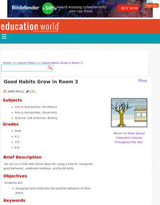 Good Habits Grow in Room 3 Lesson Plan Good Habits Grow in Room 3 Lesson Plan
