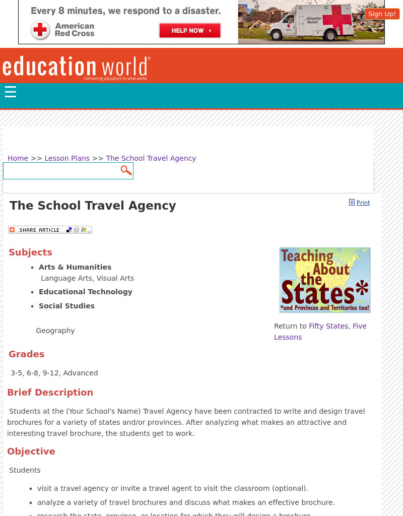 The School Travel Agency Lesson Plan The School Travel Agency Lesson Plan