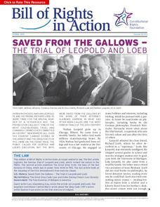 Saved from the Gallows — the Trial of Leopold and Loeb Activity Saved from the Gallows — the Trial of Leopold and Loeb Activity