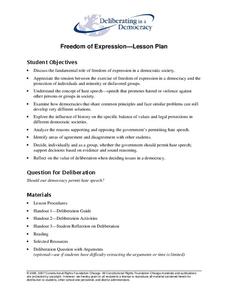 Freedom of Expression Lesson Plan Freedom of Expression Lesson Plan