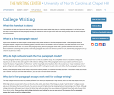 College Writing Website College Writing Website