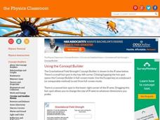 Gravitational Field Strength Interactive Gravitational Field Strength Interactive