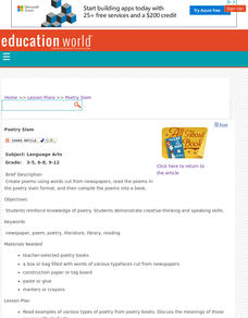 Poetry Slam! Lesson Plan Poetry Slam! Lesson Plan