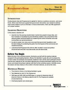 The Progressives Unit Plan The Progressives Unit Plan