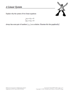 A Linear System Assessment A Linear System Assessment