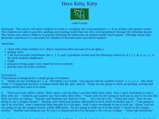 Here Kitty, Kitty Lesson Plan Here Kitty, Kitty Lesson Plan